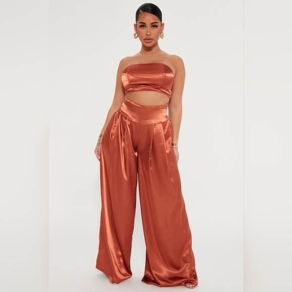 Fashion Nova Pants - Stella Rust Santin Pants Set
